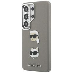 Karl Lagerfeld case Saffiano Double Heads Metal for Samsung Galaxy S26 Ultra silver