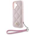Karl Lagerfeld HC Quilted PU -suojakuori iPhone 16:lle, pinkki