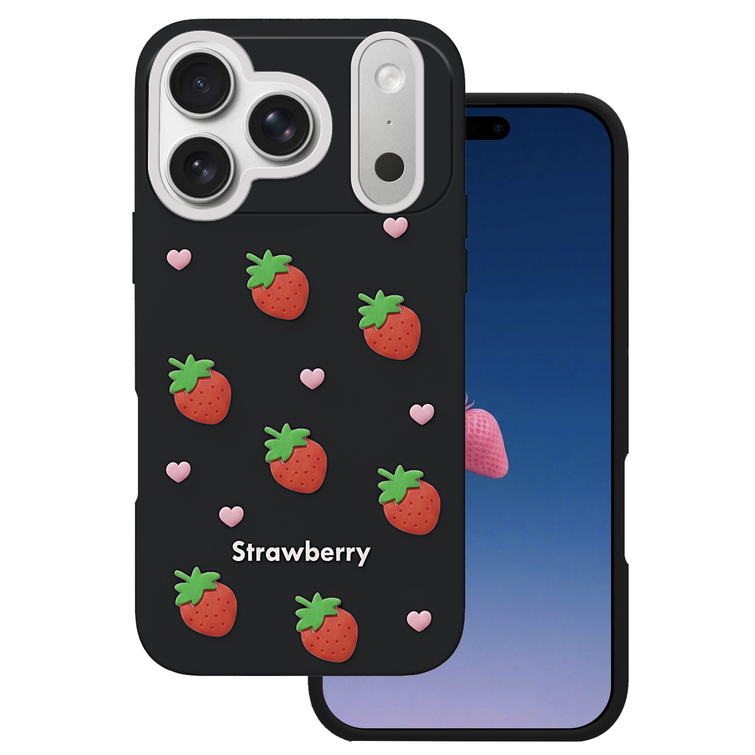 Strawberry case for iPhone 17 Pro Max 6,9'' black