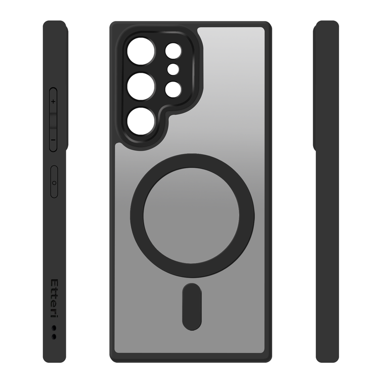 Etteri Matt Mag kotelo Samsung Galaxy S25 Ultra mustalle