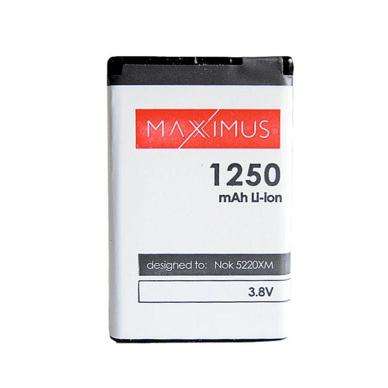 BAT. MAXXIMUS NOK 5220XM/6303 1250 LIONc3-01/c5/c6-01 