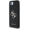 Guess HC PU Grained Big 4G and Classic Logo -kotelo iPhone 16e musta