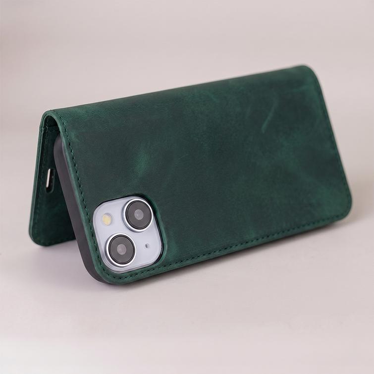 Smart Suede case for iPhone 16e / 17e green