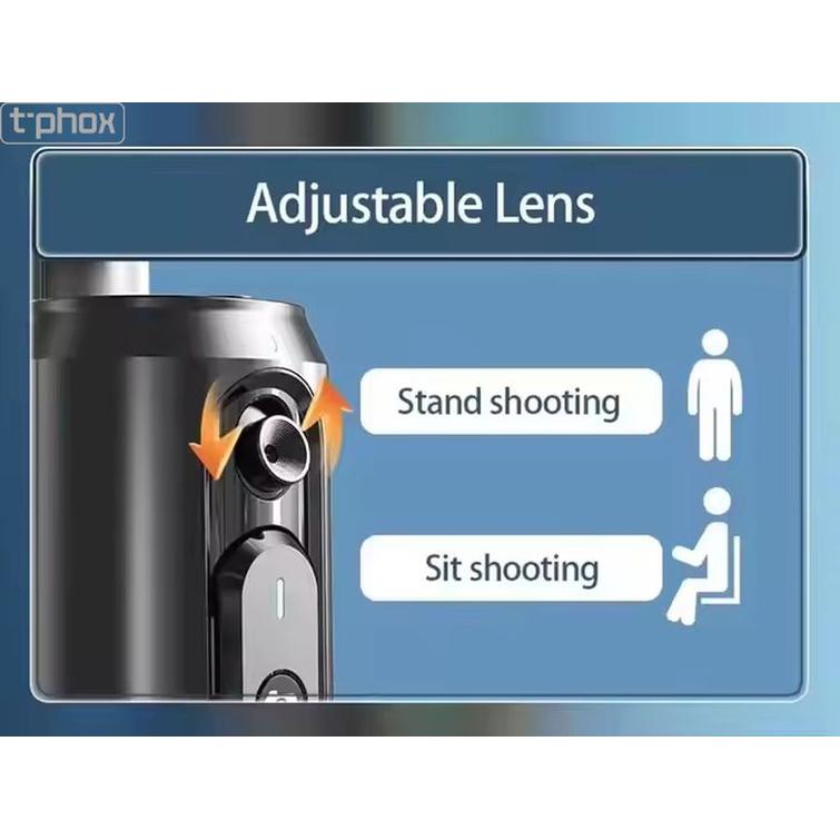T-PHOX ICIRCLE GIMBAL/TRIPOD FACE TRACKING AI 360 BLACK HOLDER