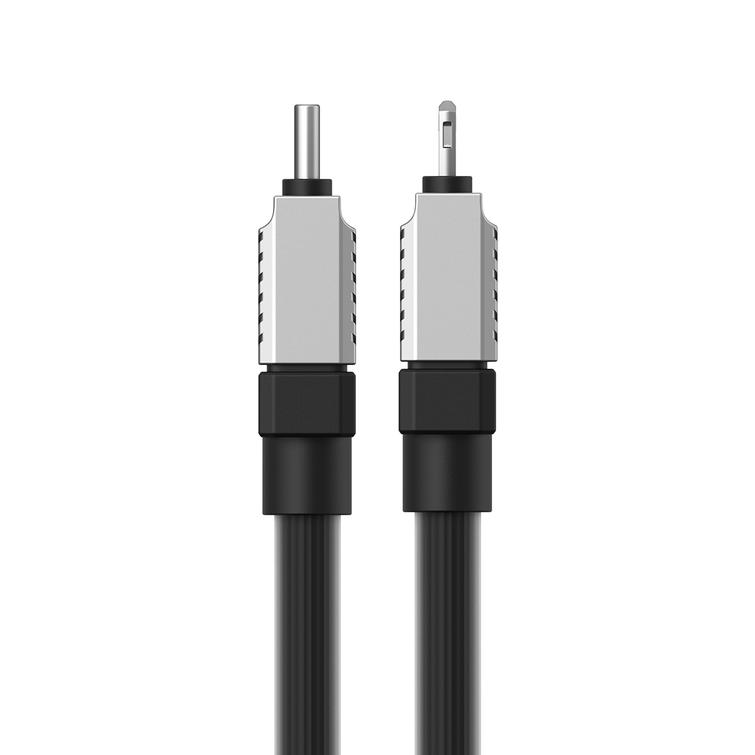 Baseus CoolPlay USB-C - Lightning-kaapeli 1m 20W musta