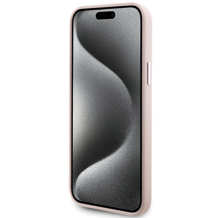 Karl Lagerfeld -suojakuori iPhone 15 Plus 6,7" KLHCP15MSMHCNPP pinkki HC SILICONE C METAL PIN