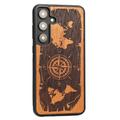 Bewood-kotelo Samsung Galaxy S24 Plus -puhelimelle Compass Merbau