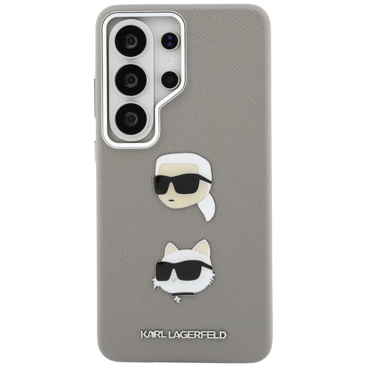Karl Lagerfeld case Saffiano Double Heads Metal for Samsung Galaxy S26 Ultra silver