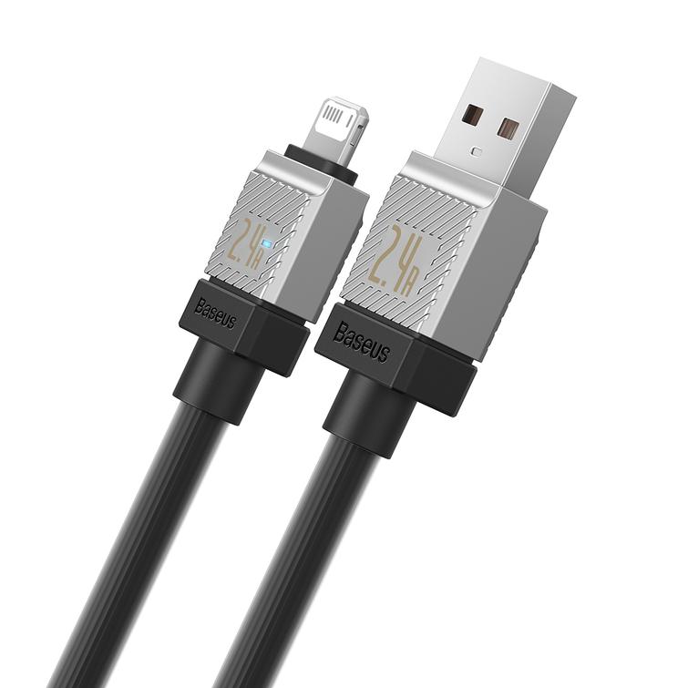 Baseus CoolPlay USB-Lightning-kaapeli 2m 2,4A musta