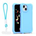 Safepop case with strap for iPhone 15 6,1" blue