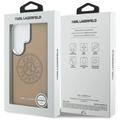 Karl Lagerfeld case Perforated KL MagSafe for Samsung Galaxy S26 Ultra brown