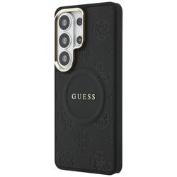 Guess case Saffiano Peony Embossed Ring MagSafe for Samsung Galaxy S26 Ultra black