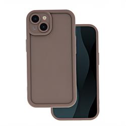 iPhone X / XS -puhelimen reunus TPU-suojakuori, ruskea