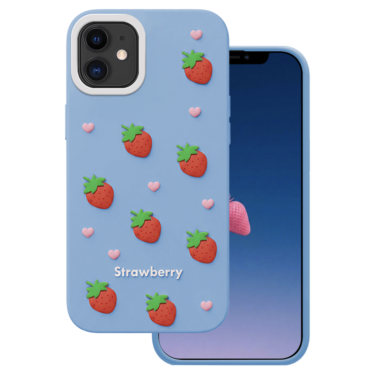 Strawberry case for iPhone 11 blue