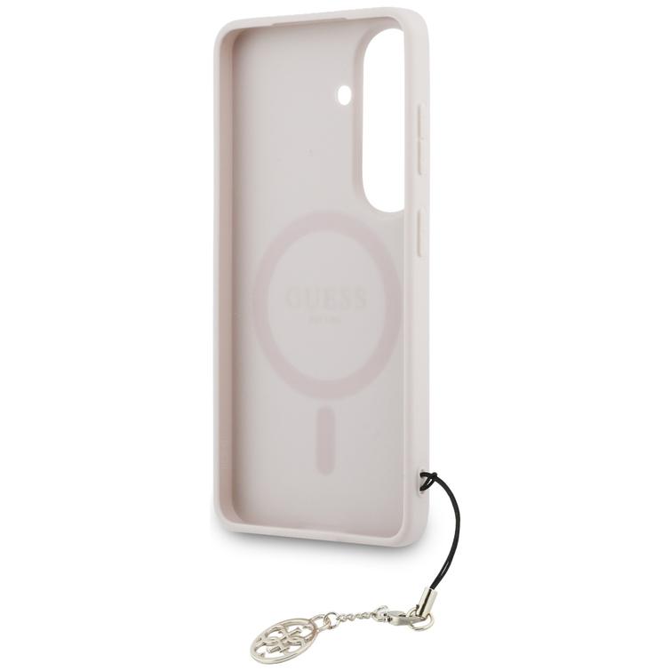 Guess case 4G Classic Logo Charm MagSafe for Samsung Galaxy S26 pink