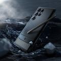 Spigen Rugged Armor -suojakuori Samsung Galaxy S24 Ultralle mattamusta