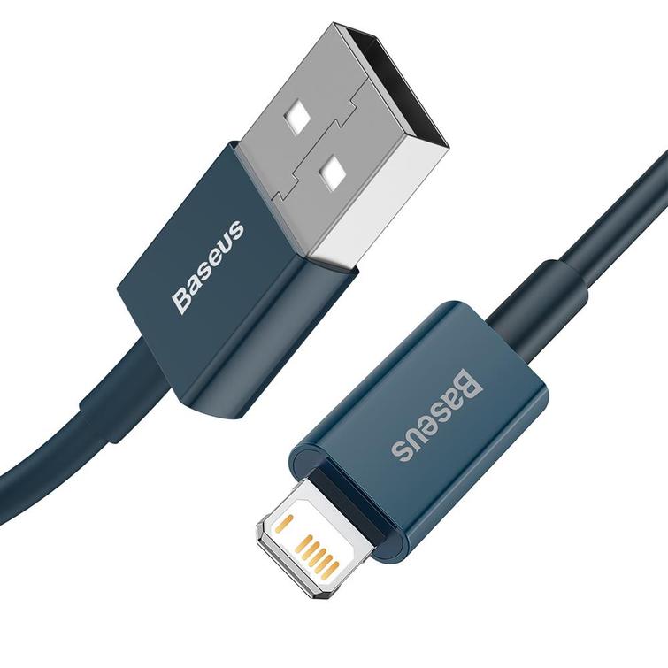 Baseus Superior USB - Lightning -kaapeli 1,0 m 2,4A sininen