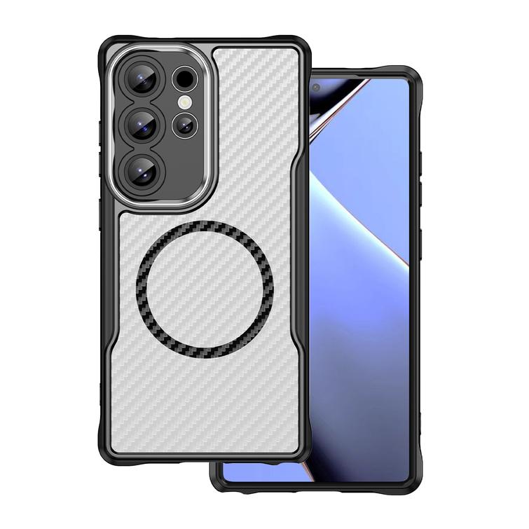 Defender Carbon Mag -suojakuori Samsung Galaxy S24 Ultralle, musta