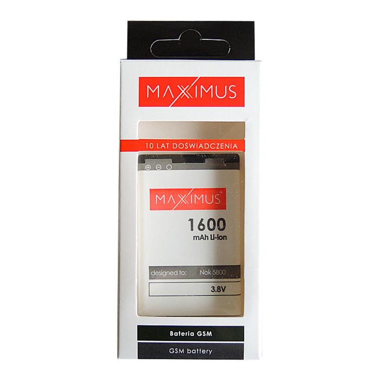 BAT. MAXXIMUS NOK 5800/5230 1600 LIONC3/N900/X6 16GB/ 
