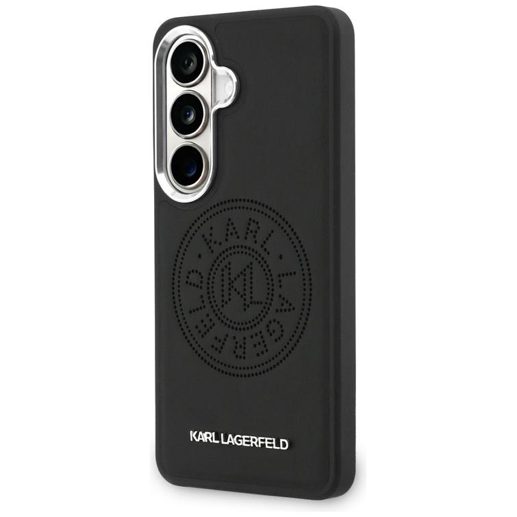 Karl Lagerfeld case Perforated KL MagSafe for Samsung Galaxy S26 black
