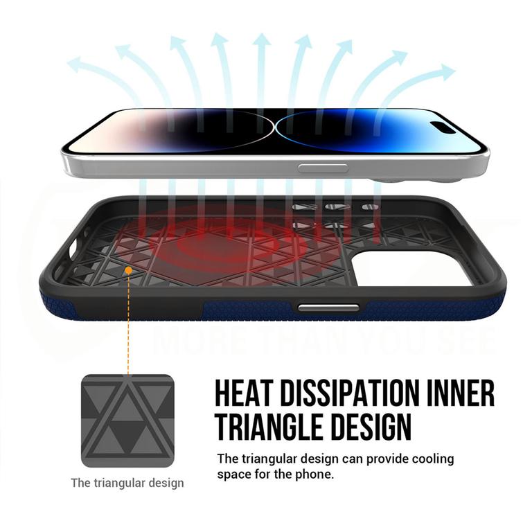 Vmax Triangle -suojakuori Samsung Galaxy A35 5G:lle, tummansininen