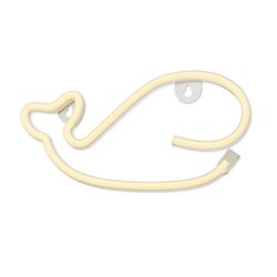 Neon LED-valo WHALE l&auml;mmin valkoinen Lepakko + USB FLNE09 Forever Light