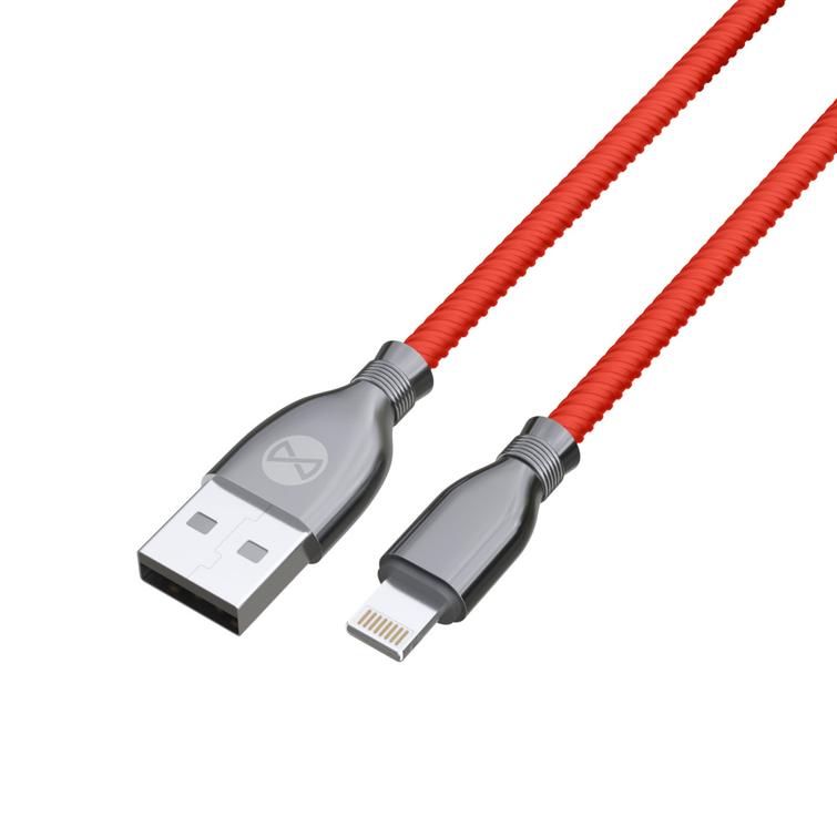 Forever Tornado -kaapeli USB - Lightning 1,0 m 3A punainen