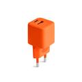 COLORUM-seinälaturi USB-A + USB-C PD 30W CLS30-AC-10 xOrange