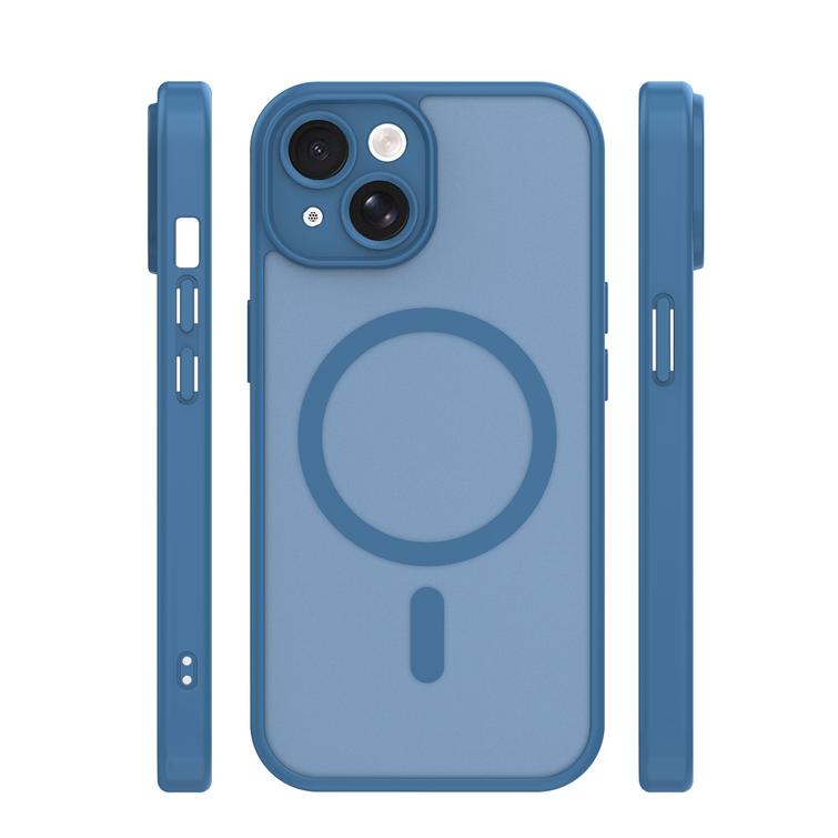 Mag Matt case for iPhone 15 6,1" dark blue camera protection