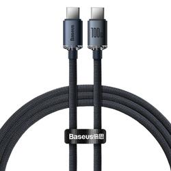 Baseus-kaapeli Crystal Shine USB-C - USB-C 1,2 m 100W musta