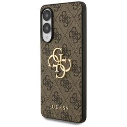 Guess-suojakuori Samsung Galaxy S25 Edgelle GUESS HC 4G PU isolla logolla, ruskea