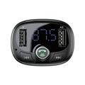 Baseus l&auml;hetin FM T-muotoinen S-09 Bluetooth MP3 autolaturi musta