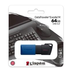 Kingstonin DataTraveler Exodia M DTXM -muistitikku, sininen, 64GB