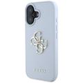 Guess Hardcase PU Grained Big 4G and Classic Logo -suojakuori iPhone 16 6,1":lle, sininen