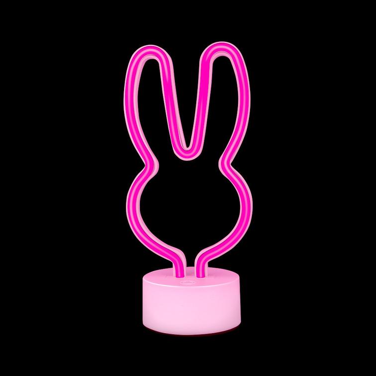 Neon-LED jalustalla BABBIT pinkki USB-C FSC-10 Forever Light