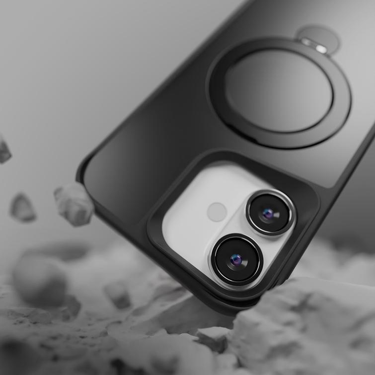 Etteri Matt Mag Ring suojakuori iPhone 16:lle 6,1" musta