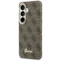 Guess case 4G Script MagSafe for Samsung Galaxy S26 brown