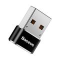 Baseus OTG-sovitin mini USB-C - USB-muunnin musta