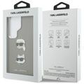 Karl Lagerfeld case Saffiano Double Heads Metal for Samsung Galaxy S26 Ultra silver