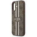 Guess 4G Printed Stripes MagSafe -suojakuori iPhone 17:lle, ruskea