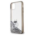Karl Lagerfeld iPhone 11 -suojakuori KLHCN61LKCNSK l&auml;pin&auml;kyv&auml; HC LIQ. GLITTER C