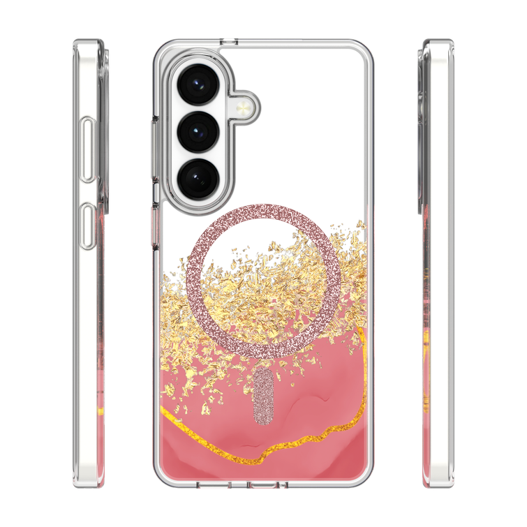 Epoxy Mag case for Samsung Galaxy S24 / S25 pink