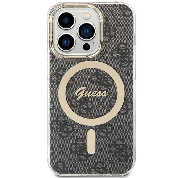Guess iPhone 15 Pro 6,1" suojakuori GUHMP15LH4STK musta HC MAGSAFE IML 4G B