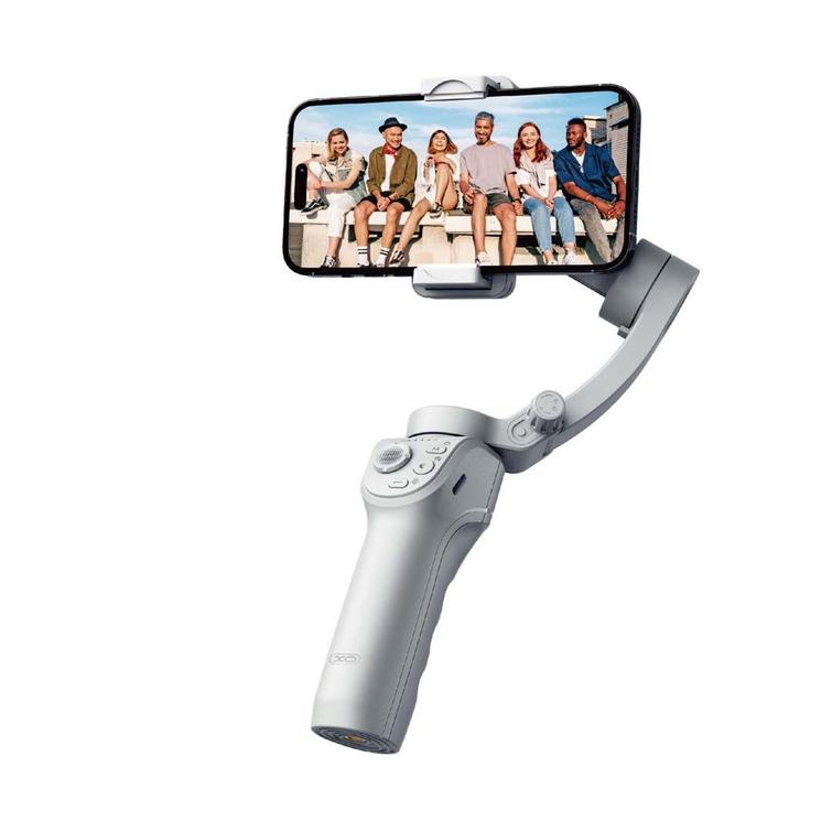 XO gimbal selfiekeppi Bluetooth-jalusta SS17 harmaa