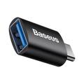 Baseus Ingenuity USB-C - USB-A 3.1 -sovitin, musta, OTG