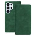 Smart Suede case for Samsung Galaxy S25 Ultra green