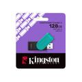 Kingston 128GB kannettava USB 3.2 Gen 1 DataTraveler Exodia S -muistitikku (musta/turkoosi)