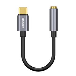 Baseus-sovitin L54 USB-C - 3,5 mm liitäntä, tummanharmaa