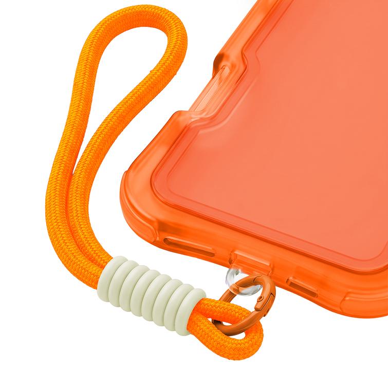 Safepop case with strap for iPhone 13 6,1" orange