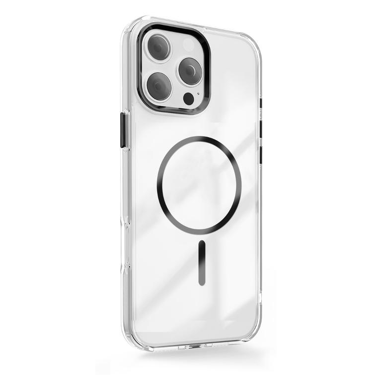 L&auml;pin&auml;kyv&auml; ohut Mag-suojakuori iPhone 16 Pro 6,3":lle, musta